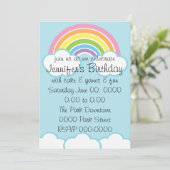 Pastel Happy Little Rainbow Kaart (Staand voorkant)