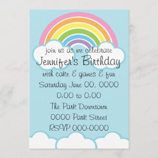 Pastel Happy Little Rainbow Kaart