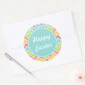 Pastel Happy PaasStickers Ronde Sticker (Envelop)