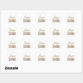 pastel Happy Pasen Ronde Sticker (Vel)