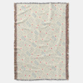 Pastel Happy Teeth Pattern Deken (Voorkant Verticaal)