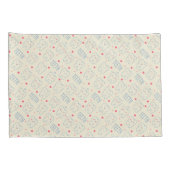 Pastel Happy Teeth Pattern Kussensloop (Achterkant-Rechts)