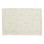 Pastel Happy Teeth Pattern Kussensloop (Voorkant-Links)