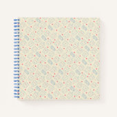 Pastel Happy Teeth Pattern Notitieboek (Voorkant)