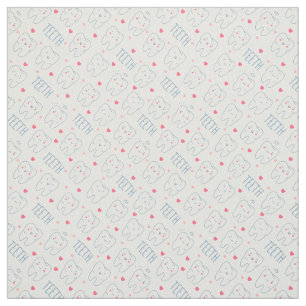 Pastel Happy Teeth Pattern Stof