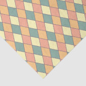 Pastel Harlekijn Diamant Geometrisch Tissuepapier (Detail)