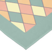 Pastel Harlekijn Diamant Patroon Decor Tafelkleed (Gekanteld)