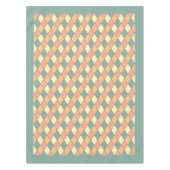 Pastel Harlekijn Diamant Patroon Decor Tafelkleed (Voorkant)