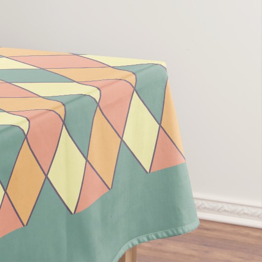Pastel Harlekijn Diamant Patroon Decor Tafelkleed (Voorbeeld)