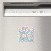 Pastel Harlekijn Prisma Diamant Patroon Magneet (Insitu (Vaatwasser))