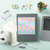 Pastel Harlekijn Prisma Diamant Patroon Sticker (iPad Cover)