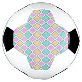 Pastel Harlekijn Prisma Diamant Patroon Voetbal (Gedraaid)