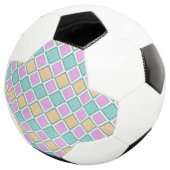 Pastel Harlekijn Prisma Diamant Patroon Voetbal (Drie kwart)