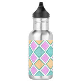 Pastel Harlekijn Prisma Diamant Patroon Waterfles (Rechts)