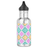 Pastel Harlekijn Prisma Diamant Patroon Waterfles (Links)