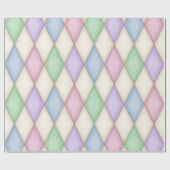 Pastel Harlequin Middeleeuws Sprookje (groot) Cadeaupapier (Vlak)