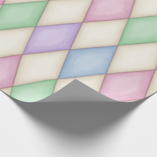 Pastel Harlequin Middeleeuws Sprookje (groot) Cadeaupapier (Hoek)