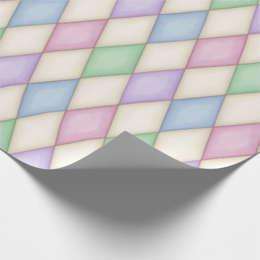 Pastel Harlequin Middeleeuws Sprookje (middelgrote Cadeaupapier (Hoek)