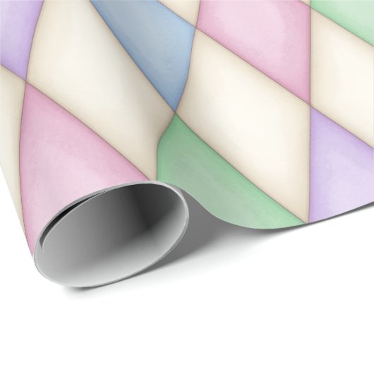 Pastel Harlequin Middeleeuws Sprookje (middelgrote Cadeaupapier (Rol Hoek)