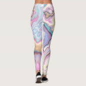 Pastel Harmony Marmerstroom Leggings (Achterkant)