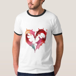 Pastel Hart Grafische T-shirt