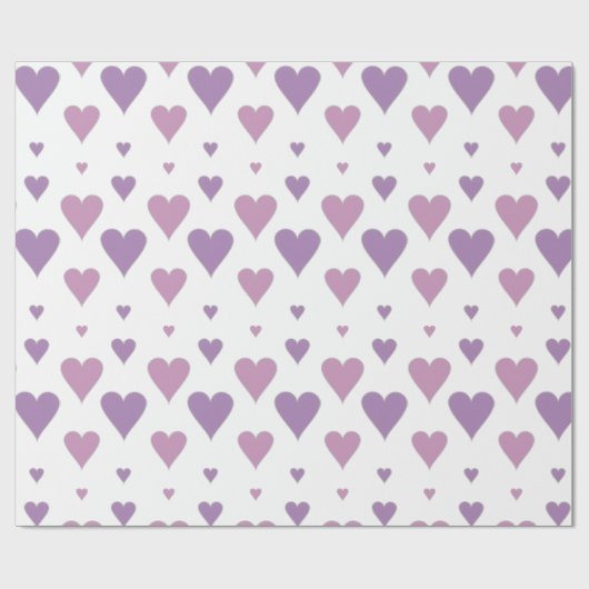 Pastel Hart Inpakpapier (Vlak)