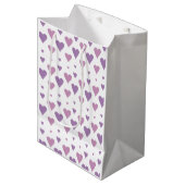 Pastel Hart Medium Cadeauzakje (Voorkant Gekanteld)