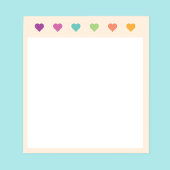Pastel Hart Notities Memo Blok Notitieblok