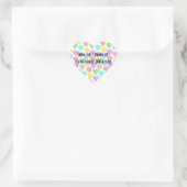 Pastel Harten Design Bookplate Hart Sticker (Tas)