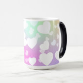 Pastel harten koffie en thee mok (Voorkant rechts)