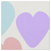 Pastel harten ontwerp stof (Close Up)