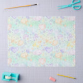 Pastel Harten & Wolken Watercolor Droom (2) Tissuepapier (Craft)