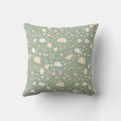 Pastel Harten & Wolken Watercolor Droom (4) Kussen (Achterkant)