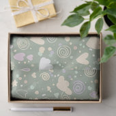 Pastel Harten & Wolken Watercolor Droom (4) Tissuepapier (Geschenk)