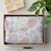 Pastel Harten & Wolken Watercolor Droom (6) Tissuepapier (Geschenk)