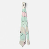 Pastel Harten & Wolken Watercolor Droom (9) Stropdas (Voorkant)