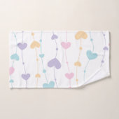 Pastel Hartengarland Handdoek - Zachte Esthetiek B (Handdoek)
