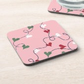 Pastel Hartengarland Onderzetters Set (Linkerzijde)