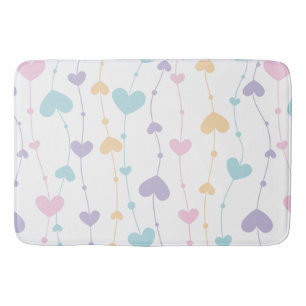 Pastel Hartengarlanden Badmat - Zachte Esthetische