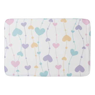 Pastel Hartengarlanden Badmat - Zachte Esthetische