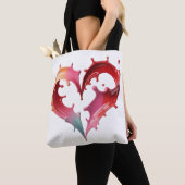 Pastel Hartentassen Tote Bag (Dichtbij)