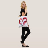 Pastel Hartentassen Tote Bag (Op model)