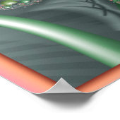 Pastel Hartspiraal Poster (Hoek)