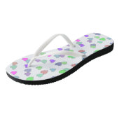 Pastel Hartvorm Patroon  Teenslippers (Schuin)