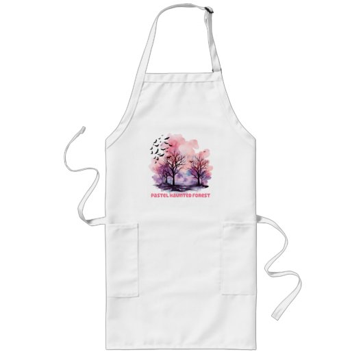 Pastel Haunted Forest Lang Schort (Voorkant)