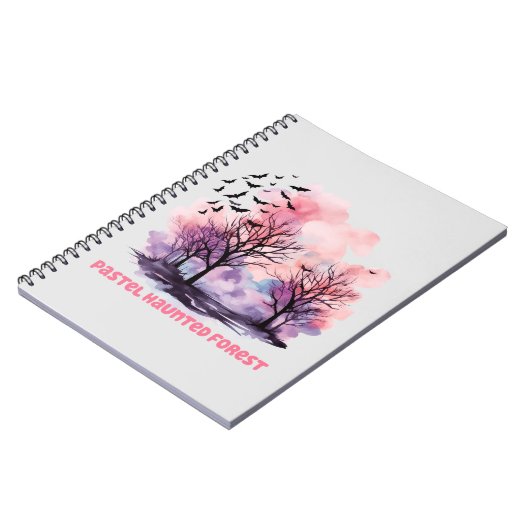 Pastel Haunted Forest Notitieboek (Linkerzijde)
