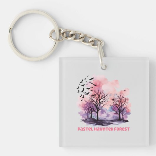 Pastel Haunted Forest Sleutelhanger (Voorkant)