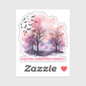 Pastel Haunted Forest Sticker (Vel)