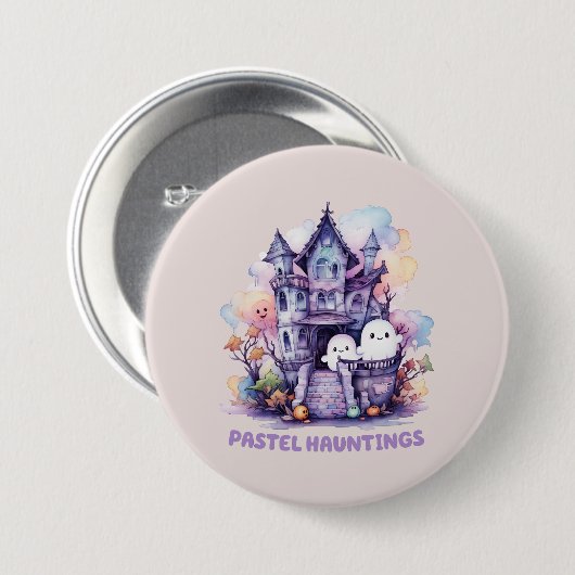 Pastel Hauntings Ronde Button 7,6 Cm (Voorkant /achterkant)