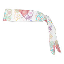 Pastel Headband voor vrede en liefde